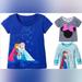 Disney Shirts & Tops | Disney Frozen & Minnie Mouse Shirts Set Of 3! Size 4t | Color: Blue/Purple | Size: 4tg