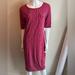 Lularoe Dresses | *Nwt* Lularoe Julia Pink Diamond Print Dress | Color: Blue/Pink | Size: L