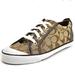 Coach Shoes | Genuine Coach Barrett Khaki Chestnut Lace Up Sneakers 8b | Color: Brown/White | Size: 8