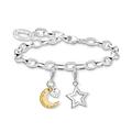 THOMAS SABO Sabo Damen Schmuck Set Armband Charm Anhänger 925 Sterlingsilber SET0608-413-21-L19,5