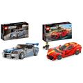 LEGO 76917 2 Fast 2 Furious Nissan Skyline GT-R Rennwagen zum Bauen & 76914 Speed Champions Ferrari 812 Competizione, Sportwagen und Spielzeug-Modell-Bausatz, Serie 2023