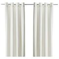IKEA MERETE Room Darkening Curtains, 1 Pair, 145x300 cm, White