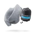 Travelrest Nest Memory Foam Travel Pillow & Neck Pillow - Advanced Neck Support for Long Flights - Patented Design for Optimal Relaxation - Long Travel - Unmatched Sleep - Washable Cover - Gray