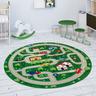 Tappeto Bambini Cameretta Da Gioco Bebè Tappeto Stradale Verde 150 cm Rund (de) - Paco Home