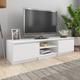 Design In - Meuble tv pour Salon - Armoire tv Blanc 140x40x35,5 cm Bois d'ingénierie BV504492