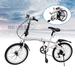 Folding Bikes for Adult Folding Bike for Adults 20 7 Speed White Bicycle Bike