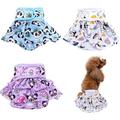 Ugerlov Female Dog Diapers 3 Packs Highly Absorbent Washable Female Dog Diapers No Leak Reusable Diapers for Female Dog in Heat Period Incontinence Excitable Urination Girl Dog Heat Panties (Pandas)