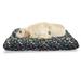 Dog Lover Pet Bed Cool Canine Elements Paw Marks and Bones Ornamental Abstract Composition Image Resistant Pad for Dogs and Cats Cushion with Removable Cover 24 x 39 Multicolor by Ambesonne