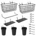 G.Core 18-Pack Pegboard Hooks Assortment 1/8 1/4 Peg Board Wall Organizers for Garage Craft Room