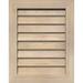 16 W x 16 H Vertical Gable Vent (21 W x 21 H Frame Size): Unfinished Non-Functional Smooth Pine Gable Vent w/ Decorative Face Frame