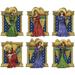 Design Works Plastic Canvas Ornament Kit 3 X4 Set Of 6-Medieval Angels (14 Count)
