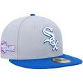 Men's New Era Gray/Blue Chicago White Sox Dolphin 59FIFTY Fitted Hat