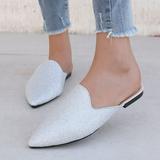 adviicd Tennis Shoes Womens Business Casual Shoes Women Women Cloth Shoes Flat Casual Shoes Breathable Non Slip Cloth Shoes Single Shoes Casual Fashion Casual Shoes Silver 6.5