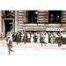 A Long Line Of Men And Women Line Up In A Run On The German American Bank Of New York City. Ca. 1905-1915. History (36 x 24)