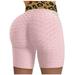 SMihono Women Basic Slip Bike Shorts Compression Slim Fitness Workout Leggings Yoga Shorts Pants Stretch Shape Slim Tight Shorts Trendy Shorts for Women 2023 Pink