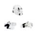 ProForce 5 Piece Sparring Gear Combo Set White Full head face mask