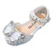 adviicd Little Girls Shoes Girls White Sandals Children Shoes Student Shoes Single Shoes Children Performance Princess Doudou Small Leather Shoes Girls Tennis Shoes Silver 9.5