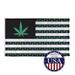 3ft x 5ft Marijuana USA Flag â€“ Flame-Retardant Knitted Polyester with Canvas Header and 2 Metal Grommets â€“ Indoor/Outdoor Weed Flag - Printed in The USA