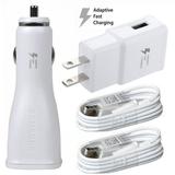 BLU Studio 5.5 HD Adaptive Fast Charger Micro USB Cable Kit! [Car & Home Charger + 2x Micro USB Cable] AFC uses dual voltages for up to 50% faster charging! - Bulk Packaging