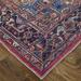 HomeRoots 515116 10 x 14 ft. Red Tan & Blue Floral Power Loom Rectangle Area Rug