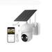 Wireless Outdoor Solar Powered Security Camera WiFi PTZ Surveillance Camera with Color Night Vision