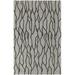 HomeRoots 8 x 11 ft. Taupe Black & Gray Wool Abstract Hand Tufted Handmade Stain Resistant Rectangle Area Rug