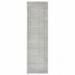 HomeRoots 507932 2 x 8 ft. White & Gray Oriental Power Loom Stain Resistant Runner Area Rug