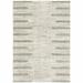 HomeRoots 509890 4 x 6 ft. Ivory & Gray Geometric Shag Power Loom Stain Resistant Rectangle Area Rug