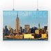 New York City New York - Empire State Building & Skyline - Photography (12x18 Art Print Wall Decor Travel Poster)