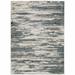 HomeRoots 5 x 8 ft. Blue Gray Beige & Brown Abstract Power Loom Stain Resistant Rectangle Area Rug