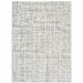 HomeRoots 507924 8 x 11 ft. White & Gray Abstract Power Loom Stain Resistant Rectangle Area Rug