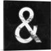 ARTCANVAS Classy Black White Marble Alphabet And Sign Symbol Canvas Art Print - Size: 36 x 36 (1.50 Deep)