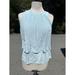 J. Crew Tops | J Crew Blouse 2 Blue Layered Tiered Crepe Top Sleeveless Viscose Adult Womens | Color: Blue | Size: 2