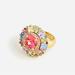 J. Crew Jewelry | J.Crew Rainbow Crystal Cocktail Ring | Color: Gold/Pink | Size: 8