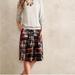 Anthropologie Skirts | Anthropologie Fynn And Rose Abstracted Plaid Skirt Side Zip Size 2 Euc C6 | Color: Black/Red | Size: 2
