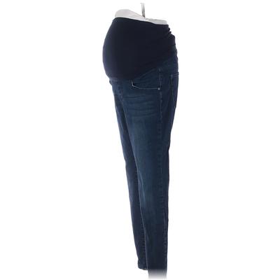 LED Luxe Essentials Denim Jeans - Low Rise: Blue Bottoms - Women's Size 27 Maternity - Dark Wash