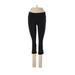 New Balance Leggings Skinny Leg Cropped: Black Print Bottoms - Women's Size Small