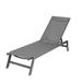 Topcraft Outdoor 2-Pcs Set Gray Aluminum Lounge Chairs