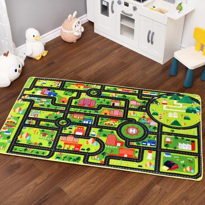 Whizmax Kids Rug for Playroom Non Slip Kids Playmat Car Rug Road and Traffic Carpet Super Soft Thick Road Traffic Play Mat