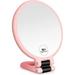 Magnifying Mirror 15X Hand Mirror with Handle for Travel Magnifying Mirror Handheld Magnifying Mirror with Double Side 15X/1X Magnification Folding Makeup Mirror Hand Held Mirror for Eyes Makeup