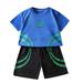 Fsqjgq Spring Outfits for Toddler Girls Toddler Baby Girl Clothes Toddler Children Kids Children s Short Sleeved Suit Running Sportswear Casual Quick Drying Clothes for Boys Girls Tshirt Shorts Two P