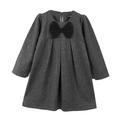 VerPetridure Toddler Girl Dresses Clearance Sleeveless Casual Dresses for Girls Autumn Winter Baby Girls Bowknot Solid Color Loose Woolen Dress