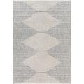 Mark&Day Outdoor Area Rugs 6x6 Okswerd Global Indoor/Outdoor Light Gray Square Area Rug (6 7 Square)