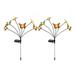 2Pcs Led Butterflies Solar Garden Lights Outdoor Dragonfly Lawn Lamps Lawn Landscape Stakes Lamps For Courtyard Decor