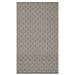 Squares Grey Handwoven Indoor/Outdoor Rug 5 x 8