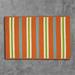 Colonial Mills Painter Stripe Rug - Tangerine 4 x6