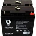 SPS Brand 12V 22Ah Replacement Battery (SG12220FP) for Pride Mobility SC54HD Go Go Elite Traveller Plus Heavy Duty 4 Wheel MKB ES17 12 scooter (2 Pack)