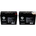 SPS Brand 12V 18Ah Replacement Battery (SG12180FP) for Pride Mobility SC54 Go Go Elite Traveller Plus 4 Wheel Replacement MKB ES17 12 scooter wheelchair (2 Pack)