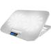 2 Turbine Fans Laptop Cooling Cooler Pad and Silver Laptop Stand Combination Set Ergonomically Multiple Heights