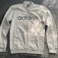 Adidas Jackets & Coats | Adidas Zip Up Camo Logo Jacket Lightweight Size Small | Color: Gray | Size: S